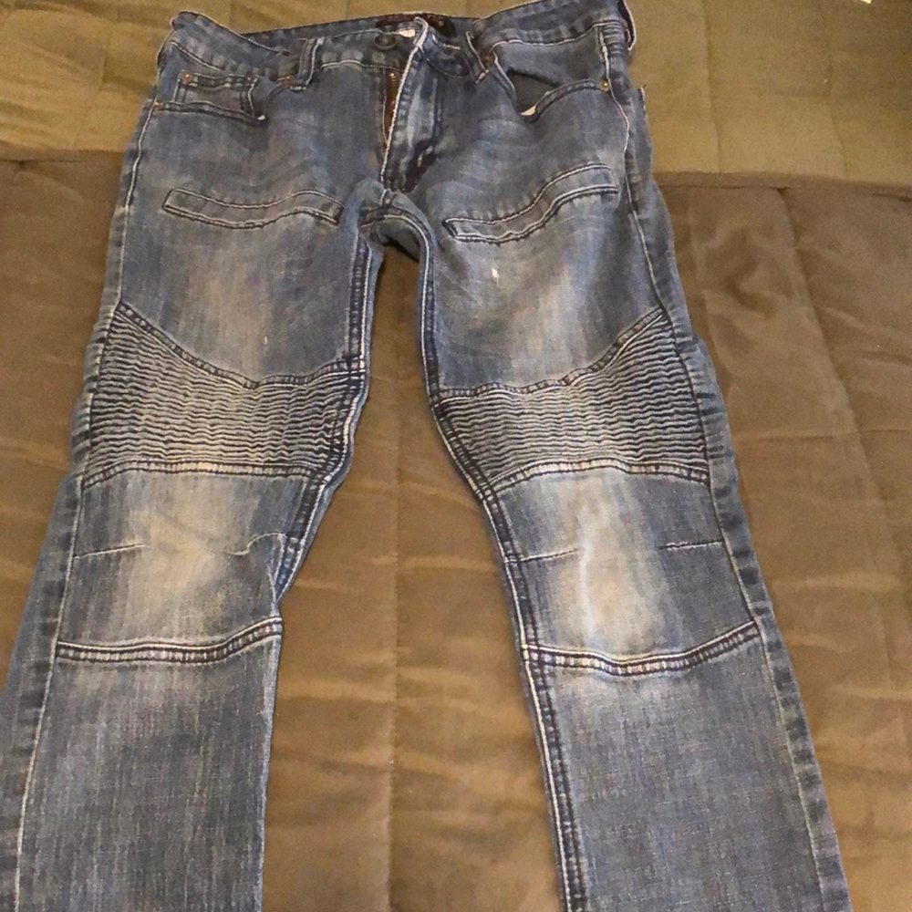 Ring of Fire Blue Skinny Jeans Classic Denim